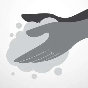 Hand washing icon Stock Illustration