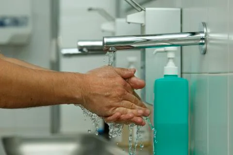 Hand washing Stockfoto's
