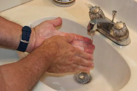 Hand washing Stock Photos