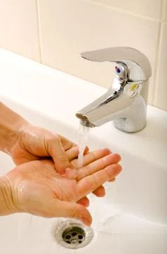 Hand washing Stock Photos