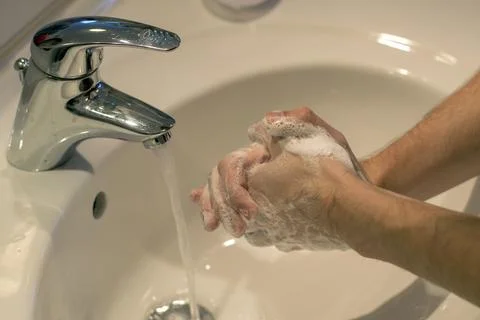 Hand washing Stock Photos