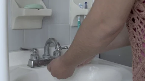 Hand washing properly step by step Stock Footage 126623002