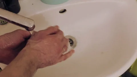  hand washing in the sink Stock Footage 102958490