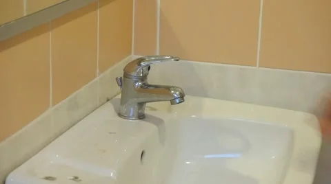 Hand Washing With Soap Video stock 47985653