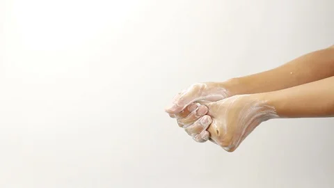 Hand washing with soap Video stock 126569554