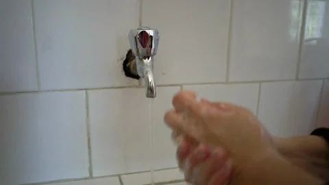 Hand-Washing Technique That Keeps You Healthy from disease and virus Video stock 336585060