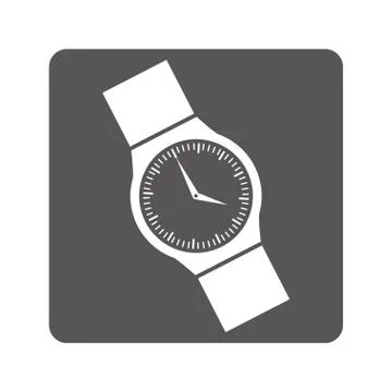 Hand watch icon image Stock Illustration