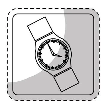 Hand watch icon image Stock Illustration