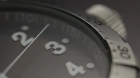 Hand of a watch moving, close-up Видео 53476489