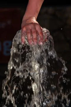 Hand &amp; Water Stock Photos