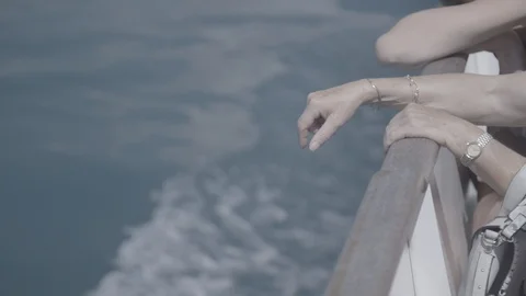 Hand to water Slow motion move Video stock 123466991