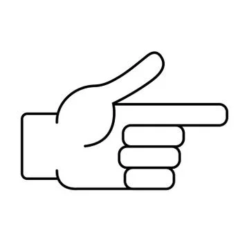 Hand on a white background Stock Illustration