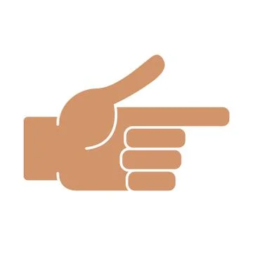 Hand on a white background Stock Illustration