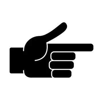 Hand on a white background Stock Illustration