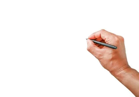 Hand white paper Stock Photos