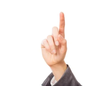 Hand On White 写真素材