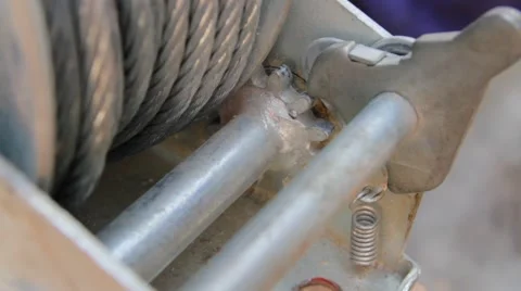 Hand winch Stock Footage 60799147