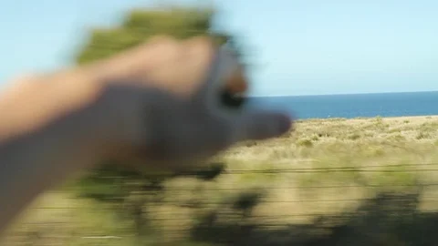 Hand in the wind Stock Footage 117846784