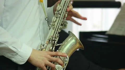 Hand wind instrument Stock Footage 22525593
