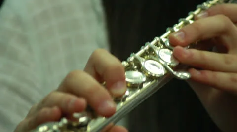 Hand wind instrument Stock Footage 22525675