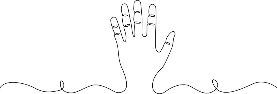 Hand with wires Vector Stock Illustration