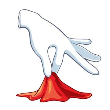 Hand of the wizard Stock Illustration