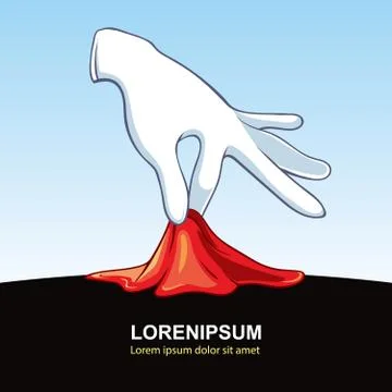 Hand of the wizard Stock-Illustration