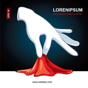 Hand of the wizard Stock Illustration