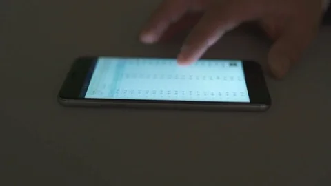 The hand work with a smartphone Stock-Footage 73759877