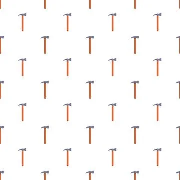 Hand worker hammer tool seamless pattern background 스톡 일러스트
