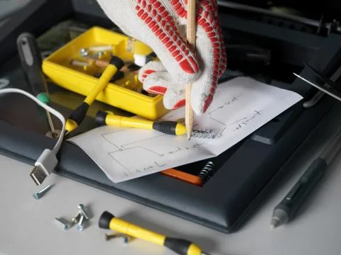 Hand Of Worker 库存照片