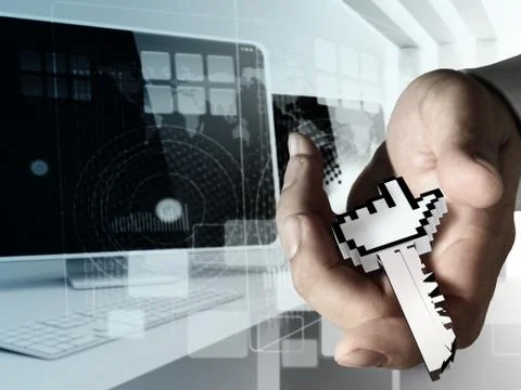 Hand working business Stock Illustration