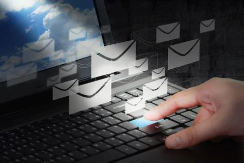 Hand working business Stock Illustration