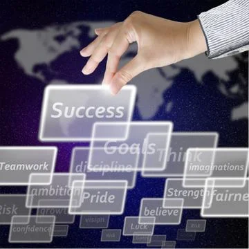 Hand working business Stock Illustration