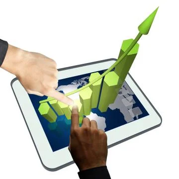 Hand working business Illustrazione stock