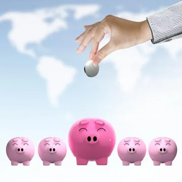 Hand working business Stock Illustration