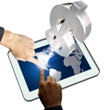 Hand working business Stock Illustration
