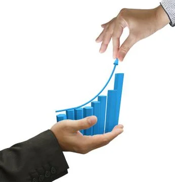 Hand working business Stock Illustration
