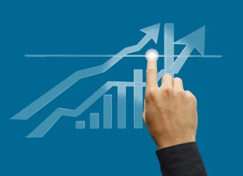 Hand working business Stock Illustration