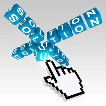 Hand working business Stock Illustration