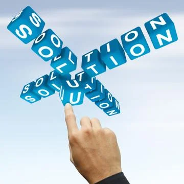 Hand working business Stock Illustration