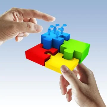 Hand working business Stock Illustration