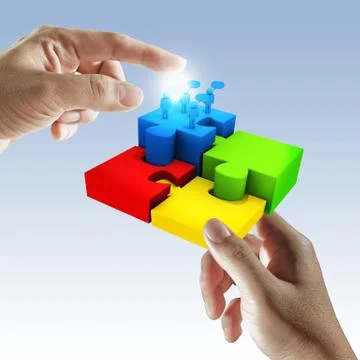 Hand working business Stock Illustration