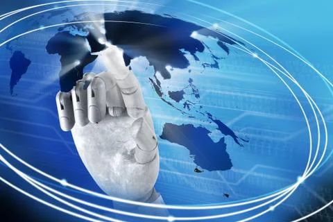 Hand working business Illustrazione stock