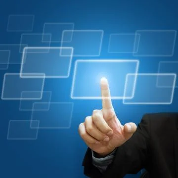 Hand working business Stock Illustration