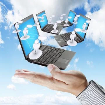 Hand working business Stock Illustration
