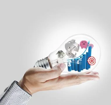 Hand working business Stock Illustration