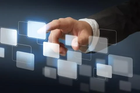 Hand working business Stock-Illustration