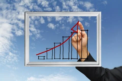 Hand working business Stock Illustration