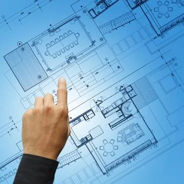 Hand working business Stock Illustration